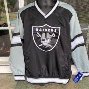 Starter Las Vegas Raiders Pullover NFL black grey Jacket size 2XL